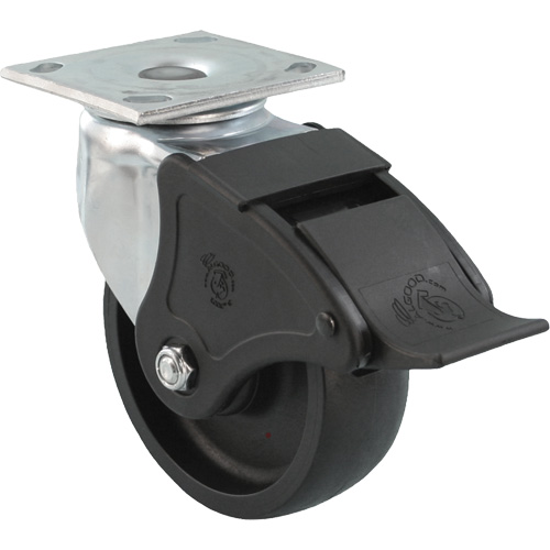 Emaxx RollX Wow Caster, Swivel with Brake, 4" (101.6 mm), Nylon, 1200 lbs. (544.3 kg.) Canadian Safety Group Inc.
