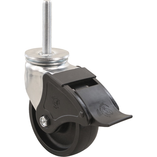 Roulette Emaxx RollX, Pivotant avec frein, Diam&egrave;tre 5" (127 mm), Capacit&eacute; 1200 lb (544,3 kg) Canadian Safety Group Inc.