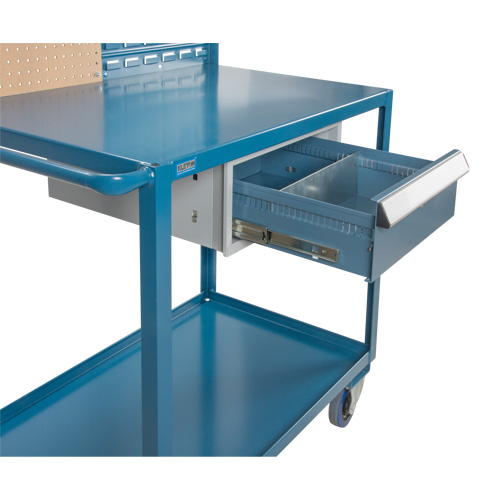 Chariot de service mobile, 2 Tiers, 24" la x 57" h x 40" p, Capacit&eacute; 1200 lb Canadian Safety Group Inc.