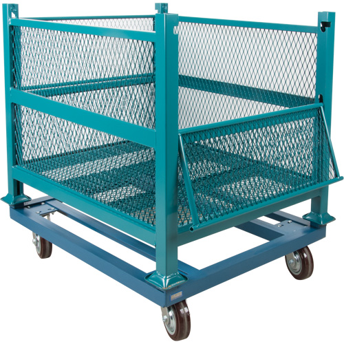 Dolly for Open Mesh Container, 40.5" W x 34-1/2" D x 10" H, 3000 lbs. Capacity Canadian Safety Group Inc.