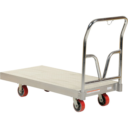 Chariot &agrave; plate-forme en aluminium, 24" la x 48" lo, 3600 lb cap, Roues Polyur&eacute;thane Canadian Safety Group Inc.