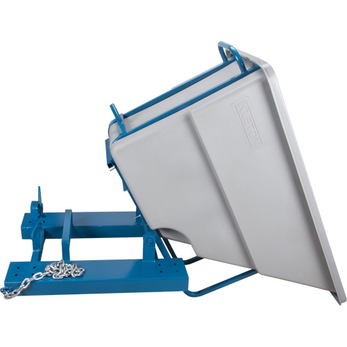 Self-Dumping Hopper, Polyethylene, 5/8 cu.yd., Grey Canadian Safety Group Inc.