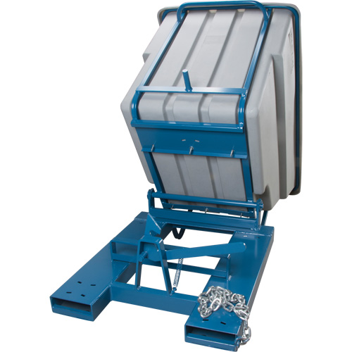 Self-Dumping Hopper, Polyethylene, 1-1/10 cu.yd, Grey Canadian Safety Group Inc.