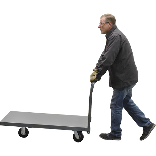 Platform Truck, 48" L x 24" W, 2000 lbs. Capacity, Rubber Casters Canadian Safety Group Inc.