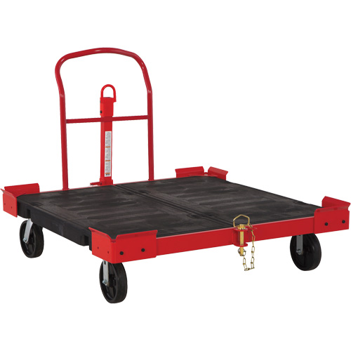 Chariot remorquable pour palettes, 54-1/2" lo x 51" la, 2500 lb cap, Roues Polyol&eacute;fine Canadian Safety Group Inc.