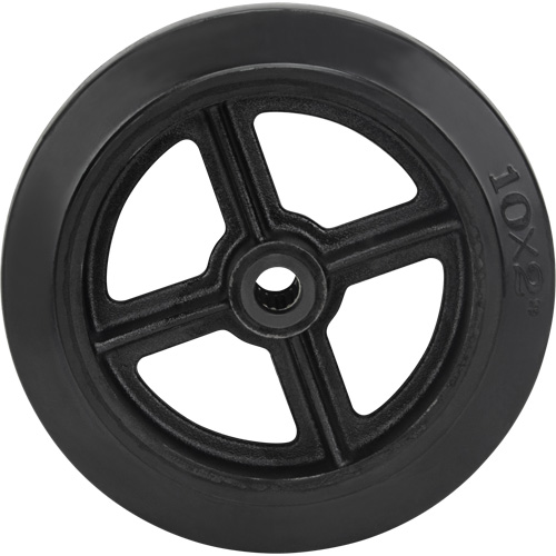 Mold-On Rubber Wheel, 10" (254 mm) Dia. x 2" (50.8 mm) W, 948 lbs. (430 kg) Capacity Canadian Safety Group Inc.