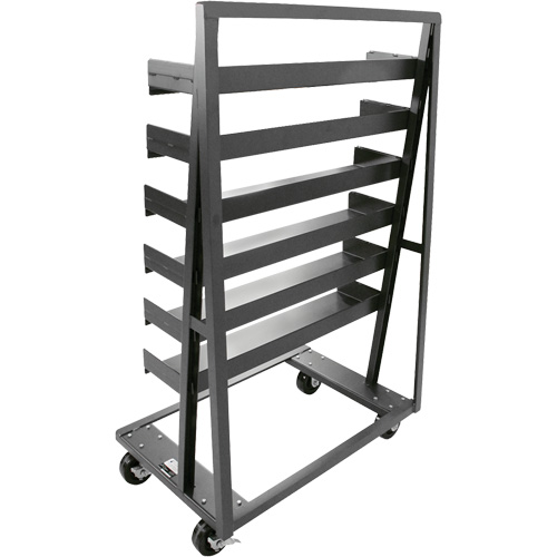Single-Sided Heavy Duty A-Frame Cart with 6 Trays, 38" x 25" x 63", 2500 lbs. Capacity Canadian Safety Group Inc.