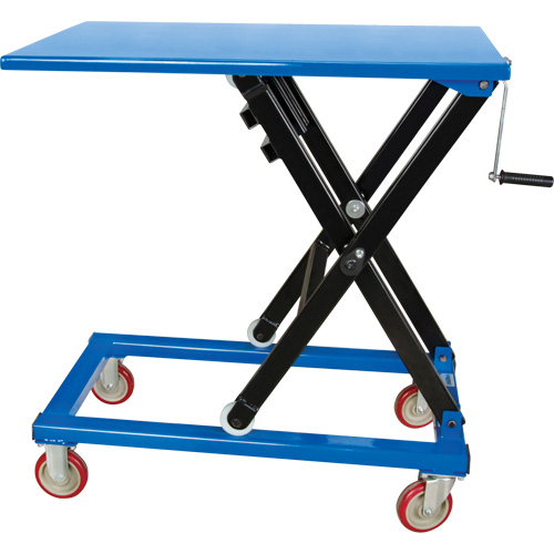 Manual Scissor Lift Table, 37-3/8" L x 23-5/8" W, Steel, 660 lbs. Capacity Canadian Safety Group Inc.