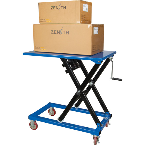 Manual Scissor Lift Table, 37-3/8" L x 23-5/8" W, Steel, 660 lbs. Capacity Canadian Safety Group Inc.