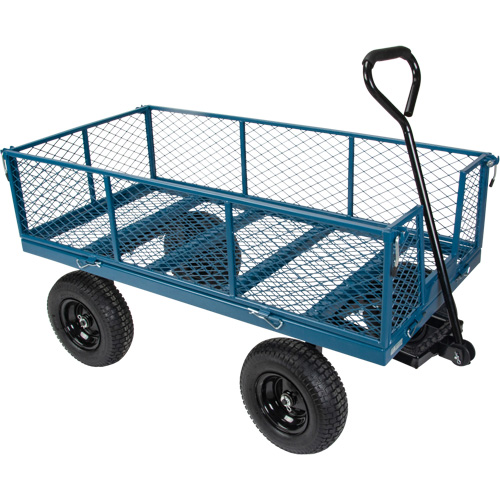 Wagon with Drop Sides, 24" W x 48" L, 800 lbs. Capacity Canadian Safety Group Inc.