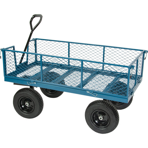 Wagon with Drop Sides, 24" W x 48" L, 800 lbs. Capacity Canadian Safety Group Inc.