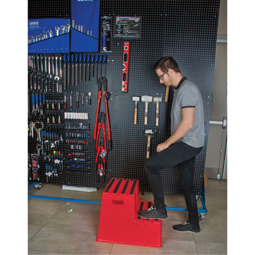Escabeau industriel, 2 marches, 26" x 22-7/16" x Hauteur 19-11/16" Canadian Safety Group Inc.