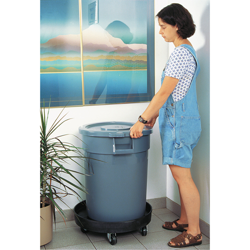 Waste Container Dolly, Polyethylene, Black Canadian Safety Group Inc.
