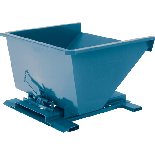 Self-Dumping Hopper, Steel, 3/4 cu.yd., Blue Canadian Safety Group Inc.