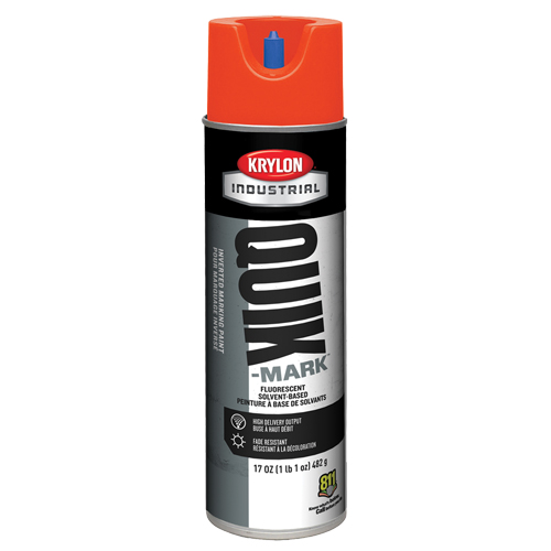 Peinture de marquage industrielle invers&eacute;e &agrave; base de solvant Quik-Mark, 17 oz, Canette a&eacute;rosol Canadian Safety Group Inc.