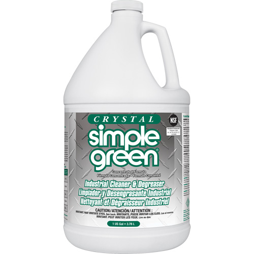 Crystal Simple Green&reg; Industrial Cleaner & Degreaser, 1 gal., Jug Canadian Safety Group Inc.