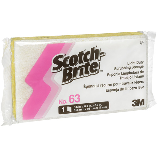 Scotch-Brite Light-Duty Scrub Sponge, Cellulose/Scrubbing, 3-1/2" W x 6" L Canadian Safety Group Inc.