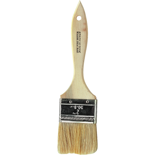 Pinceau &agrave; soies rases, Soie blanche, Manche Plastique, Largeur de 3" Canadian Safety Group Inc.