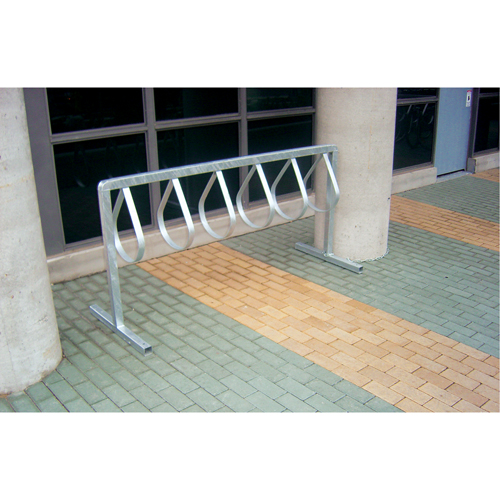Style Bicycle Rack, Galvanized Steel, 12 Bike Capacity Canadian Safety Group Inc.
