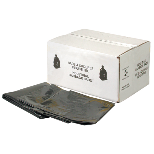 Sacs &agrave; d&eacute;chets robustes, 4T-Fort, 35" la x 50" lo, 6 mils, Noir Canadian Safety Group Inc.