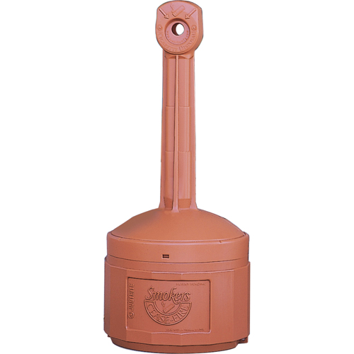 Cendriers Smoker's Cease-Fire, Sur pied, Plastique, Capacit&eacute; 4 gal. US, Hauteur 38-1/2" Canadian Safety Group Inc.
