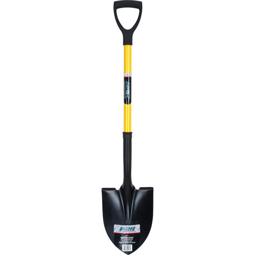 Round Point Shovels, Tempered Steel Blade, Fibreglass, D-Grip Handle Canadian Safety Group Inc.