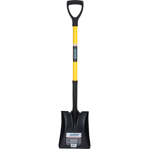Square Point Shovel, Fibreglass, Tempered Steel Blade, D-Grip Handle, 32-1/2" Long Canadian Safety Group Inc.