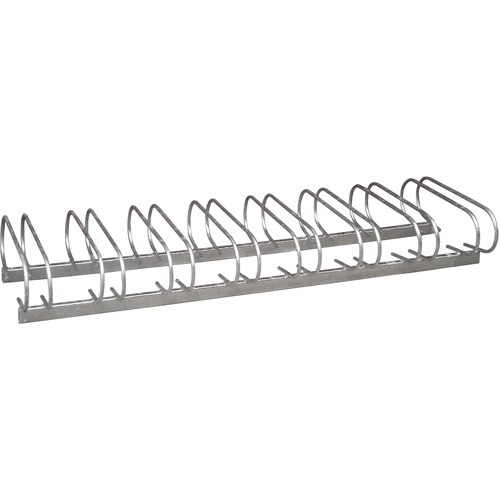 Style Bicycle Rack, Galvanized Steel, 8 Bike Capacity Canadian Safety Group Inc.