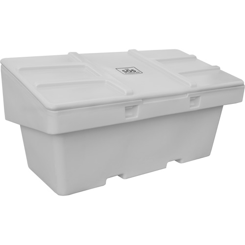 Contenants pour sel & sable SOS, Avec Moraillon, 72" x 36" x 36", 36 pi³, Gris Canadian Safety Group Inc.