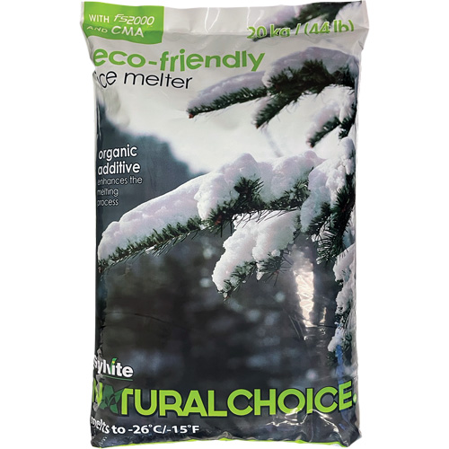 Produits de d&eacute;glaçage Natural Choice, Sac, 44 lb(20 kg), Point de fonte -26°C (-14,8°F) Canadian Safety Group Inc.
