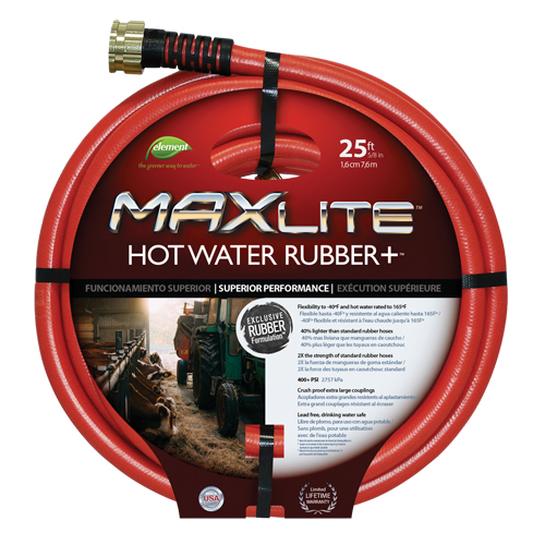 Tuyaux pour eau chaude, Caoutchouc, 5/8" dia. x 25' lo Canadian Safety Group Inc.