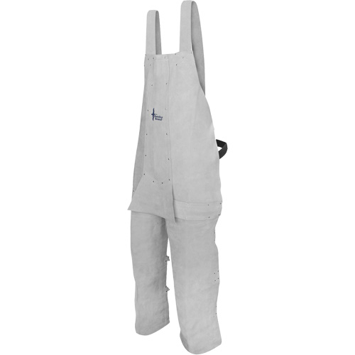 Leather Welding Apron, Split-Leg Bib, Pearl Grey Canadian Safety Group Inc.