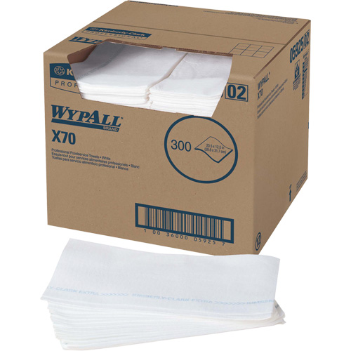 Essuie-tout X70 pour le service alimentaire, Sp&eacute;cialis&eacute;, 23-1/2" lo x 12-1/2" la Canadian Safety Group Inc.