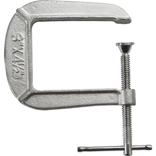Light-Duty C-Clamp, 3" (76 mm) Capacity, 4-1/2" (114 mm) Throat Depth Canadian Safety Group Inc.