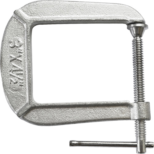 Light-Duty C-Clamp, 3" (76 mm) Capacity, 4-1/2" (114 mm) Throat Depth Canadian Safety Group Inc.
