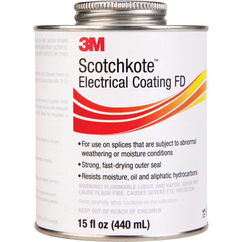 Scotchkote Electrical Coating FD, Clear, 15 oz., Can Canadian Safety Group Inc.