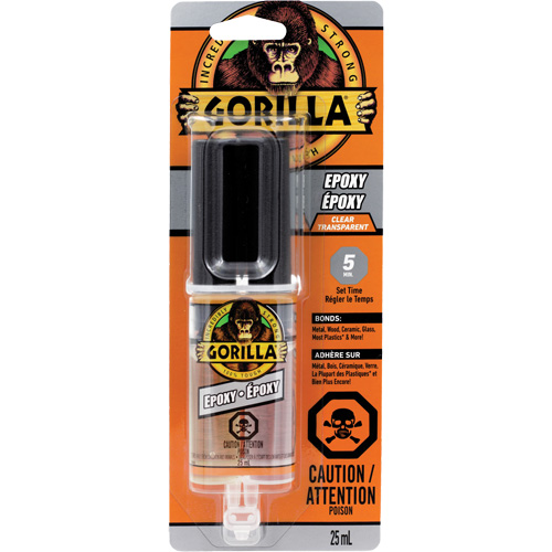 &eacute;poxyde, Deux composants, Cartouche double, 0,85 oz., Transparent Canadian Safety Group Inc.