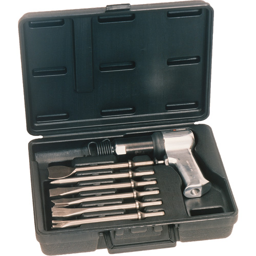 Ensemble de marteau pneumatique de s&eacute;rie lourde, 3 pi³/min, 1/4" NPT, 3000 coups/min, 3/4" x 2-9/32" (19,05 mm x 57,94 mm) Canadian Safety Group Inc.