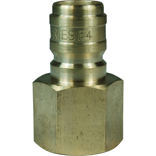 Bouchon d'interconnecteur &agrave; passage direct DQC de s&eacute;rie E, Laiton, 3/4", NPTF femelle, 1700 PSI Canadian Safety Group Inc.