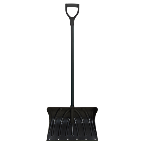 Pelle &agrave; neige en poly avec bande d'usure en acier, Lame Polypropyl&egrave;ne, Largueur 19-3/4", Manche Prise en D, Bande d'usure Compris Canadian Safety Group Inc.