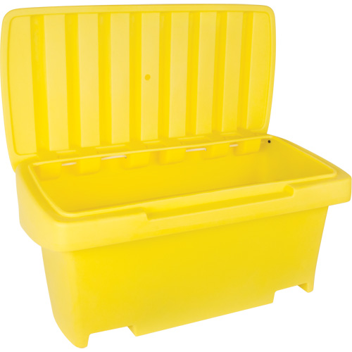 Contenant de rangement robuste pour l'ext&eacute;rieure pour sel et sable, 24" x 48" x 24", 10 pi³, Jaune Canadian Safety Group Inc.