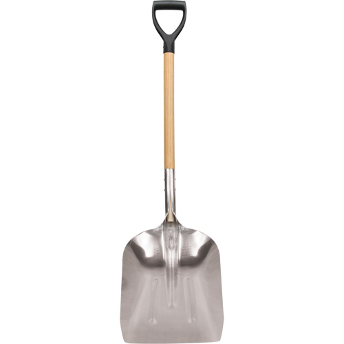 Scoop Shovel, Wood, Aluminum Blade, D-Grip Handle, 24-1/2" Length Canadian Safety Group Inc.