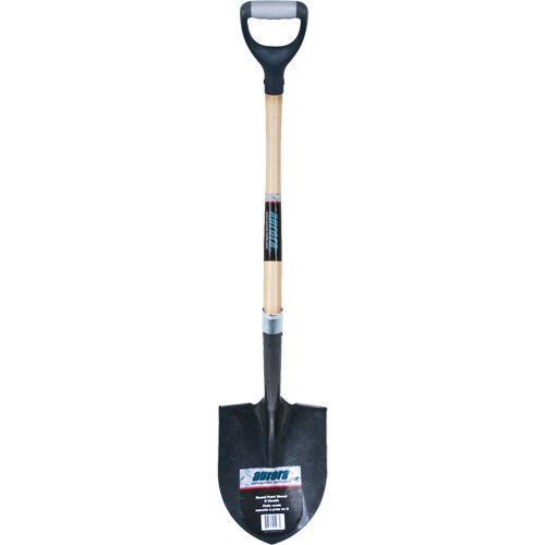 Heavy-Duty Round Point Shovel, Carbon Steel Blade, Hardwood, D-Grip Handle Canadian Safety Group Inc.
