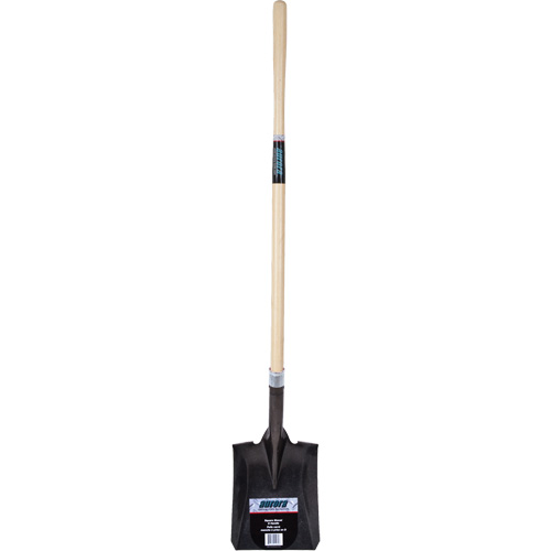Heavy-Duty Square Shovel, Hardwood, Carbon Steel Blade, Straight Handle, 48" Long Canadian Safety Group Inc.