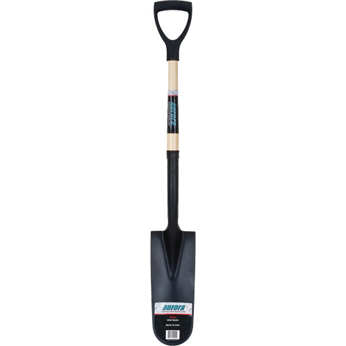 Heavy-Duty Drain Spade, Carbon Steel, 16" x 6" Blade, 29" L, D-Grip Handle Canadian Safety Group Inc.