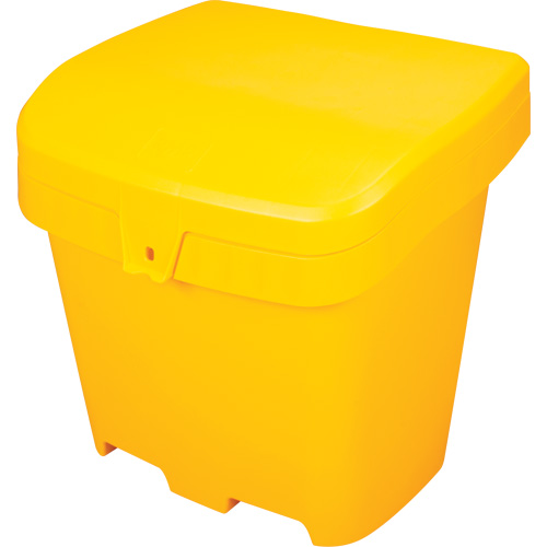 Salt & Sand Storage Bins, With Hasp, 21" x 27" x 26", 4.24 cu. ft., Yellow Canadian Safety Group Inc.