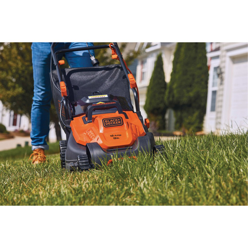 Lawn Mower with Comfort Grip Handle, Push Walk-Behind, Electric, 15" Cutting Width Canadian Safety Group Inc.