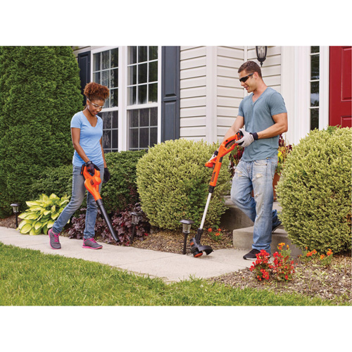 Max* String Trimmer/Edger & Hard Surface Sweeper Combo Kit, 10", Battery Powered, 20 V Canadian Safety Group Inc.