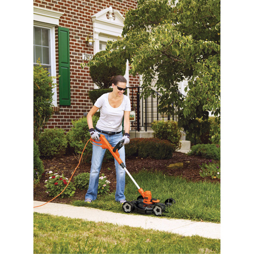 3-in-1 Compact Mower, Push Walk-Behind, Electric, 12" Cutting Width Canadian Safety Group Inc.