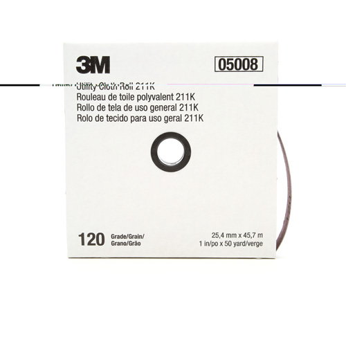Utility Roll 211K, Aluminum Oxide, 1" W x 150' L, 120 Grit Canadian Safety Group Inc.